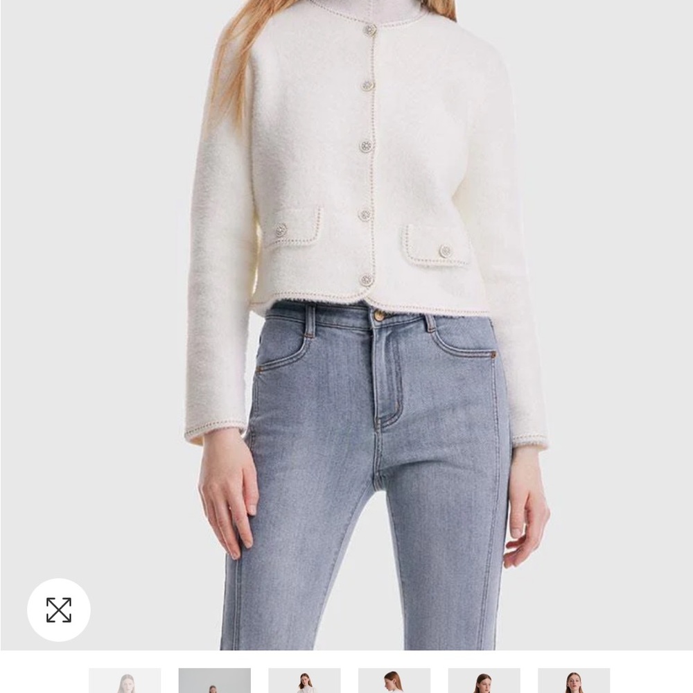 Goelia Mink-Like Round Neck Women Cardigan